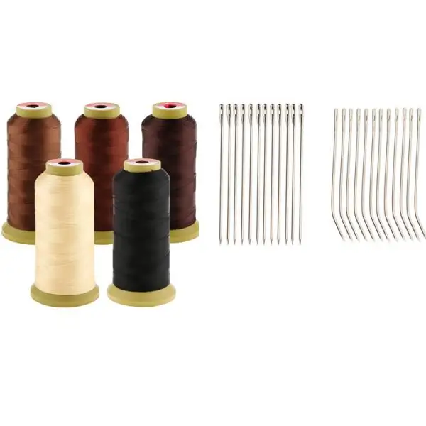 5Spool Hair Sew Sewing Weaving Thread Weft Braids Track  Hook I+J Type