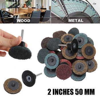 

30Pcs 120~600 Grit 2 Inch 50mm Sandpaper Sanding Discs Roloc Sander Abrasive Discs Hook & Loop Sandpaper For Polishing Tools