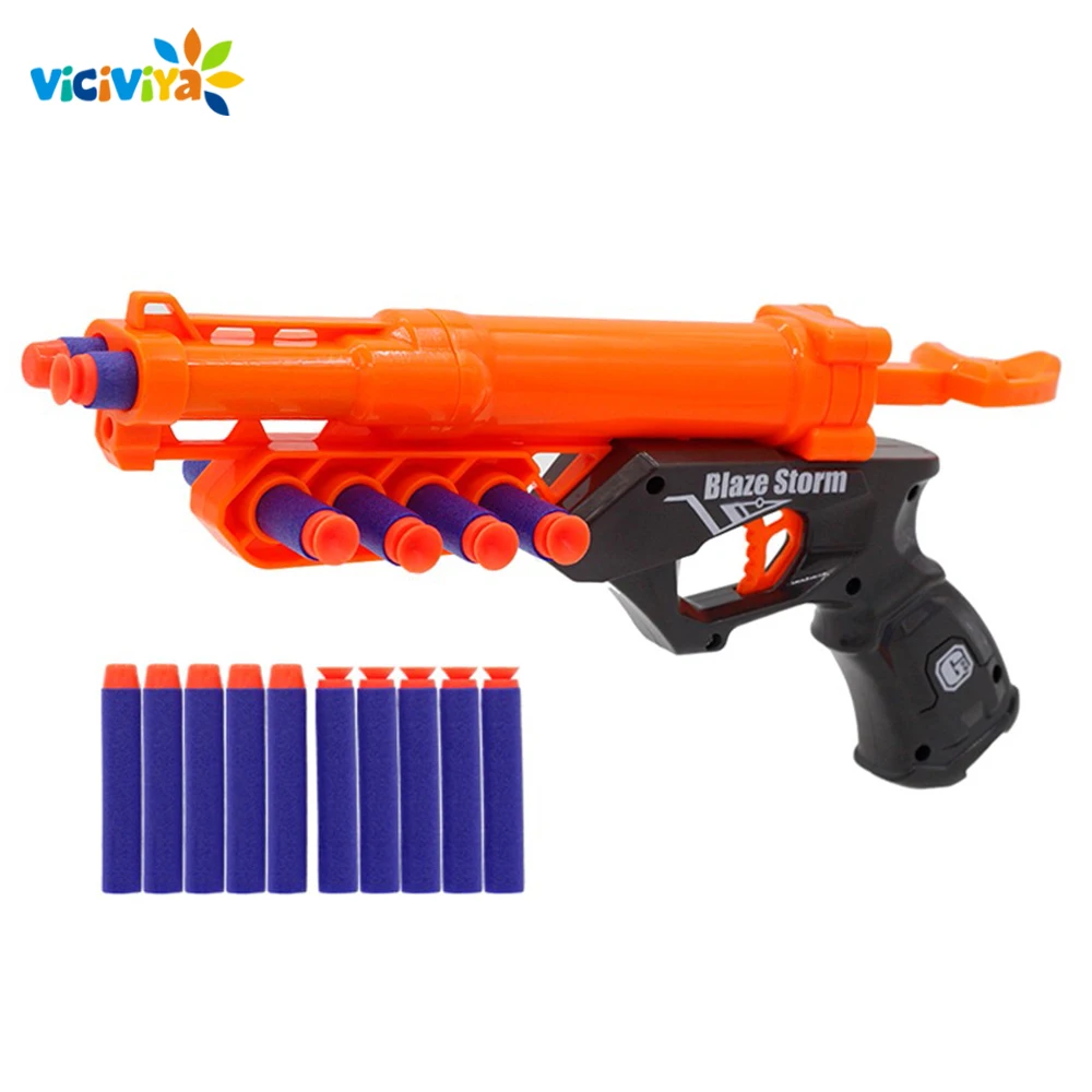 Детское игрушечное ружье для пэинтбола мягкие пули NERF игружка пистолет