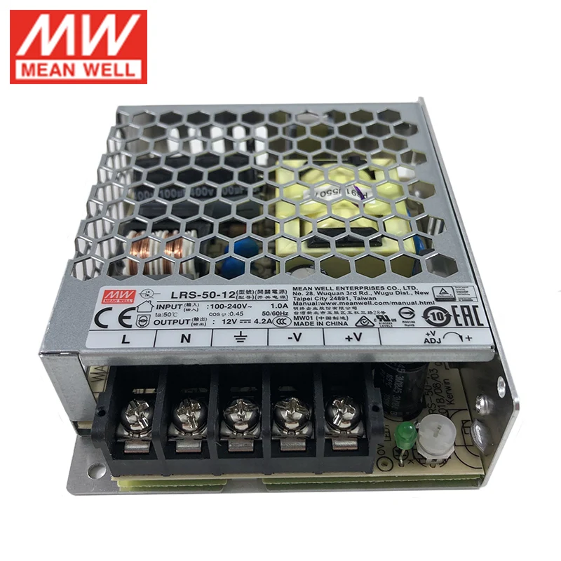 Импульсный блок питания Meanwell с 110/220 в перем. Тока на 3 В 5 12 15 24 36 48 постоянного тока