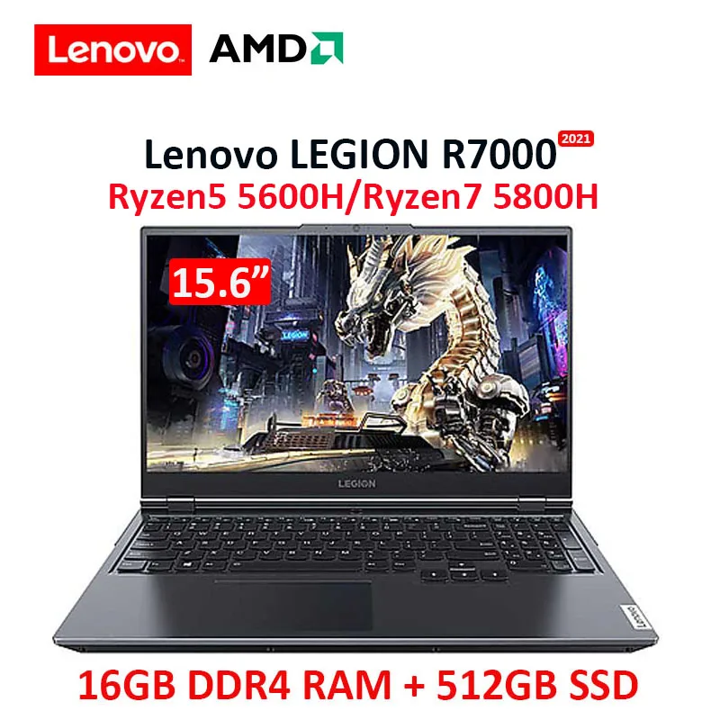 Lenovo Legion R7000 2021 новый игровой ноутбук AMD R5-5600H/ R7-5800H Высокая частота обновления IPS