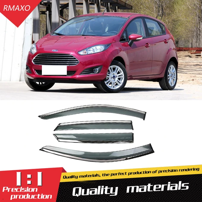 Для Ford Fiesta 2009-2017 Пластиковый оконный козырек Vent Shades Защита от солнца и дождя для