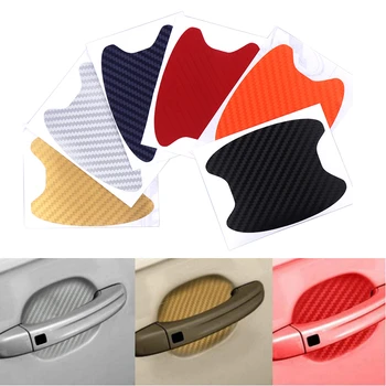 

4Pcs/Set Car Door Sticker Scratches Resistant Cover Body Decoration Auto Handle Protection Film Exterior Accessories Car-styling