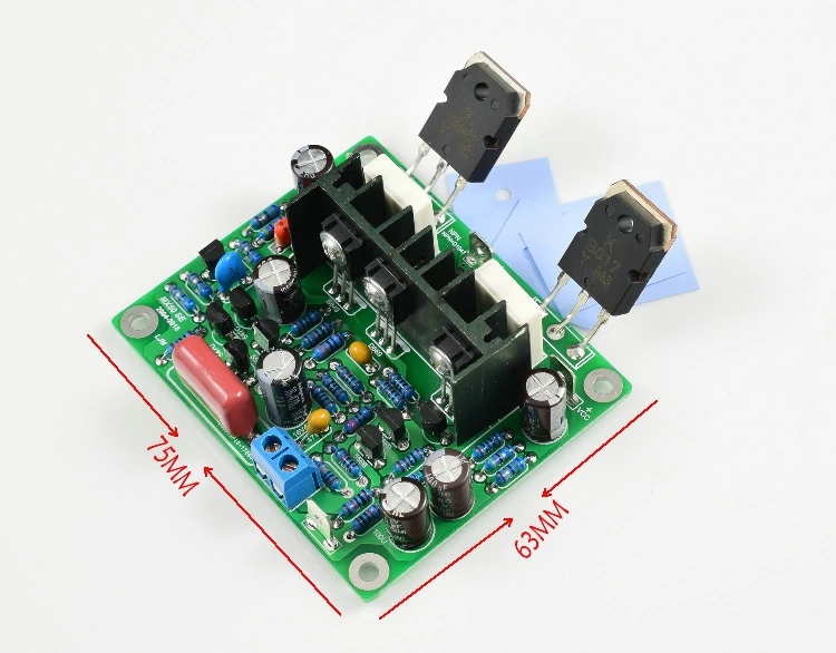 Amplificadora de Potência de Áudio Placa Peças 100w x Canal Duplo Hifi Estéreo Kit Diy Final 2sa1295 2sc3264 Mx50 se 2 - Image 4