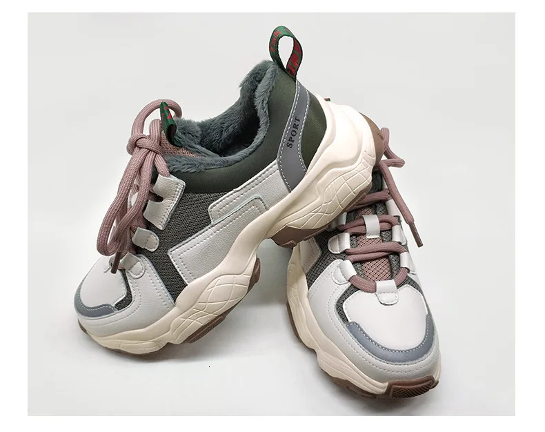 Г., обувь для пап Женская Осенняя повседневная обувь на толстой подошве Zapatos De Mujer, кроссовки