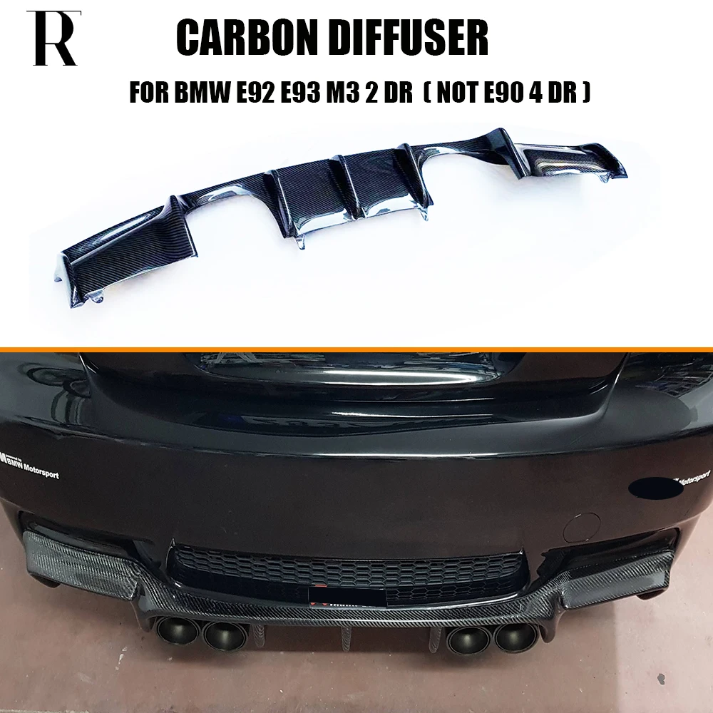 Чехол для BMW E92 M3 Coupe E93 2006 2012 (не подходит E90 M3)|diffuser spoiler|m3 carbon fiberrear bumper lip |