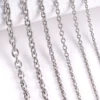 1Pc Stainless Steel Cross O Chain Necklace For Women Men DIY Jewelry Thin Bracelet Necklace ► Photo 1/6