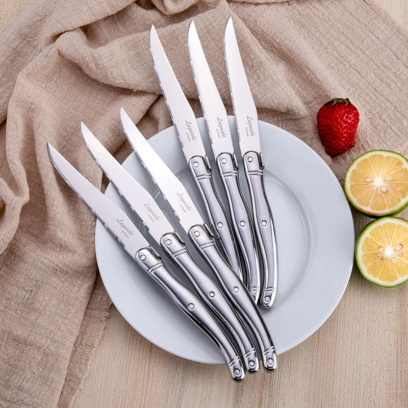 Laguiole Evolution 6 Piece Stainless Steel Steak Knife Set