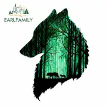 EARLFAMILY 13cm x 13cm for Wolves Fore Cartoon Funny Car Stickers Oem Waterproof Anime Bumper Trunk Truck Graphics Accessories