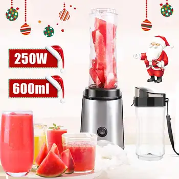 

220V 250W Household Multi Function Double Cup Convenient Portable Juicer Blenders 4 Blades Multi-function Fruit Juicer Machine