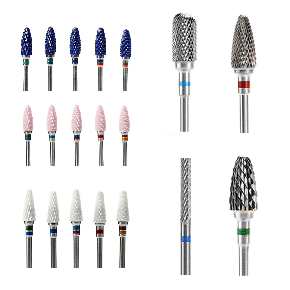 

Ceramic Milling Cutter For Manicure Nail Drill Bit Carbide Burr Diamond Cuticle Remove Files For Nail Pedicure Tools