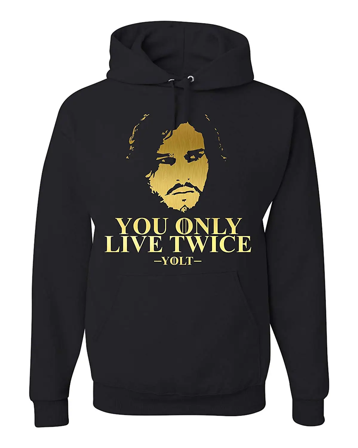 Мужская и Женская толстовка с капюшоном Jon Snow You Only Live Twice | одежда
