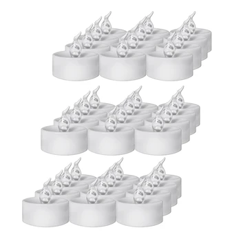 

HOT-Tea Lights, 36 Pack Flameless LED Tea Light Candles Realistic Flickering Bulb Battery Operated Tea Lights(Warm Yellow)