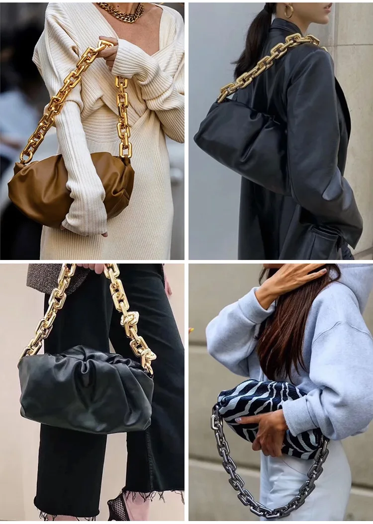 fashion thick chains colorful big strap candy acrylic chain for women bags  big handle shoulder crossbody straps bag decoration - AliExpress