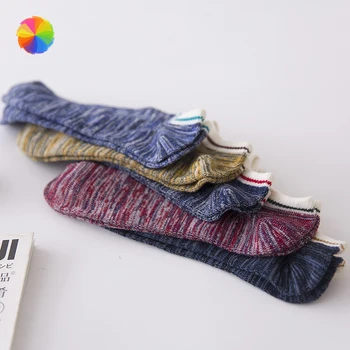 

Men Women Ankle Socks Male Shallow Mouth Cotton Sock Spring Summer Fashion Casual Classic National Style Stripe Boat Socks XBFF