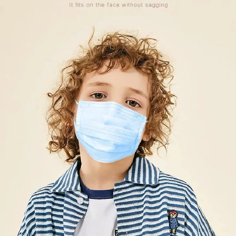 

100PCS/50PCS/20PCS/10PCS Children's Mask 3-layer Mask Children's Professional Mask Anti-bacterial Mask Child Size Mask