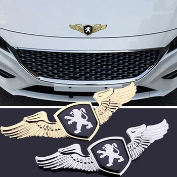 

For Peugeot 3008 4008 5008 508 408 406 407 507 301 307 308 206 208 Auto Label Front Hood Cover Emblem 3d Wing Sticker Exterior