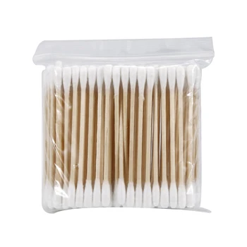 

1000pcs Ear Clean Tooth Applicators Microbrush Disposable Hygienic Durable Double Head Wood Stick Cotton Swabs Cosmetics Tools