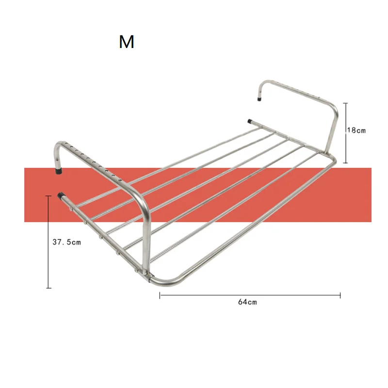 Складная Сушилка из нержавеющей стали, вешалка для одежды, сушилка для белья, для помещений и улицы, для балкона, телескопическая полка, окно, балкон, сушильные стойки
