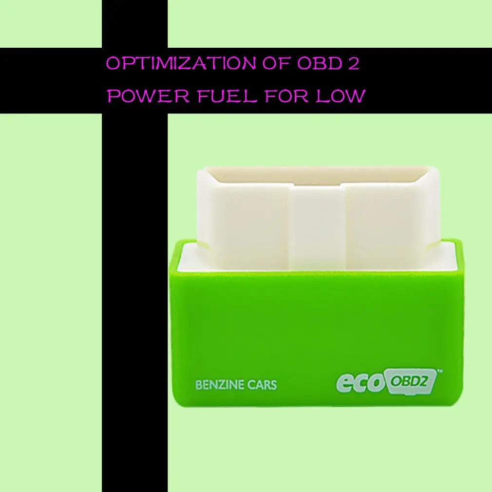 Car Mini OBD2 Economy Chip Tuning Box Green Power Fuel Optimization Device OBD2 Interface 15% Fuel Save For Benz