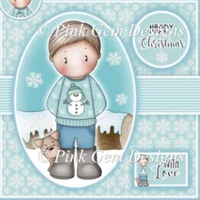 Happy Christmas Boy Cutting Dies Scrapbooking Dies Metal Nouveau Arrivage