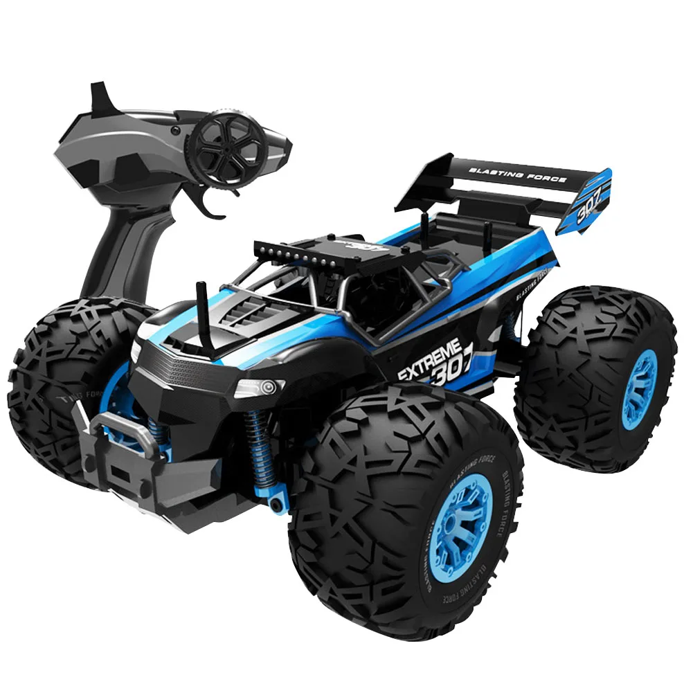 

2.4G 1:18 Remote Control Kids Toy RC Car All Terrain Battery Powered Off Road Vehicle Mini Monster Truck PVC High Speed Powerful