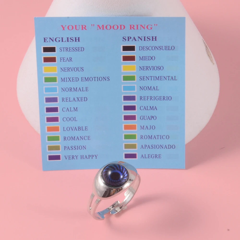 Heart Mood Mood Changing Necklace Color Chart Mood Jewelry