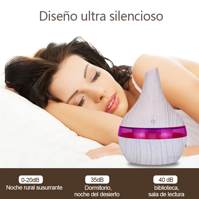 Beste Kbaybo 300 Ml Mini Usb Essentiële Olie Diffuser Elektrische Mist Maker Cool Mist Luchtbevochtiger Aroma Luchtbevochtiger Met Kleurrijke Led verlichting