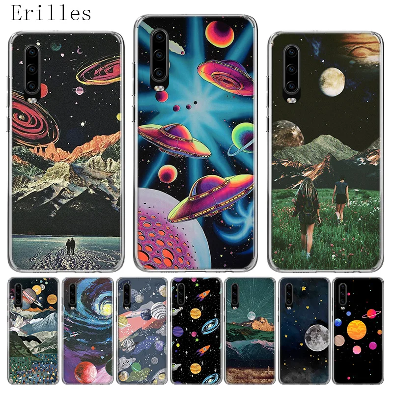 Мягкий силиконовый чехол Space Universe Walk для Huawei P40 P30 P20 P10 lite Mate 10 20 30 Pro + телефона |