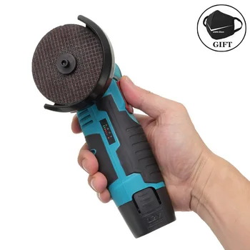 

12V 300W Brushless Angle Grinder with Two Batteries Mini Cordless Angle Grinder Polishing Machine Diamond Cutting Power Tool