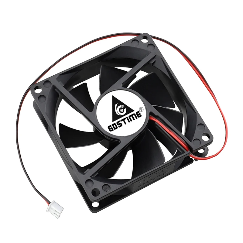 esfera dupla hidráulica, para processador pc, 80x80x25mm, 5v, 12v, 24v, 48v, 80mm, 8025