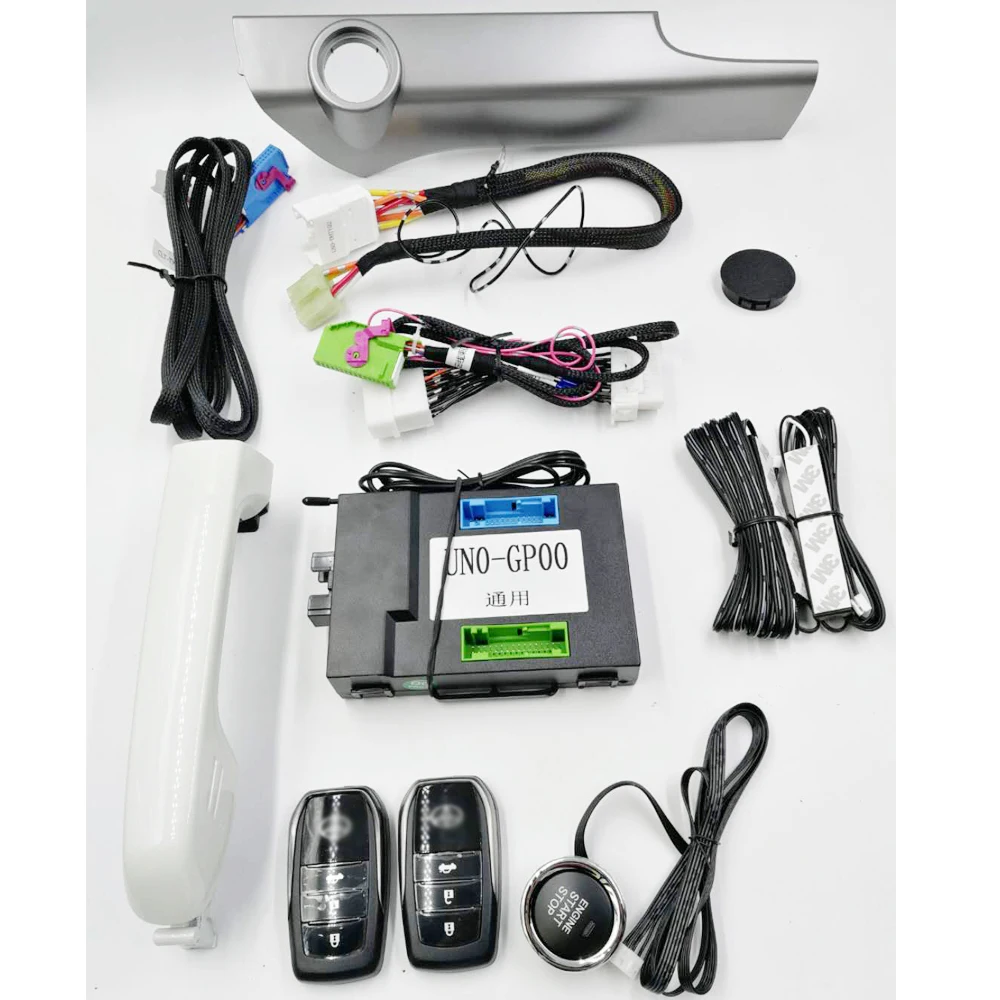 Voor Toyota Prado Jaar 2012 2017 Auto Voeg Drukknop Start Stop Afstandsbediening Systeem En Keyless Go System met Panel Handvat Voor Toyota Prado Jaar 2012 2017 Auto Voeg Drukknop Start Stop Afstandsbediening Systeem En Keyless Go System met Panel Handvat