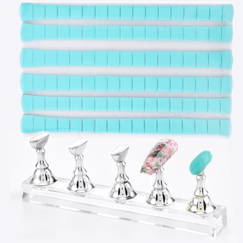 

102Pcs Sticky for False Nails Training Practice Tool Glue Clay Self Adhesive Manicure Fixator Clay Removable Reusable Plasticine