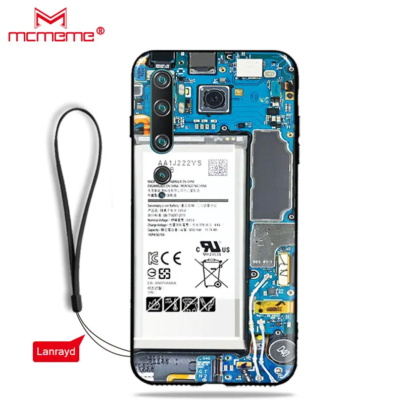 

For Xiaomi Mi CC9 Pro Case interesting battery painting Silicone soft TPU Back Cover For Xiaomi Mi Note 10 note10 pro phone Case