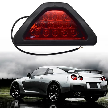 

Auto Motorcycle LED Rear Fog Lamp F1 Triangle Led Brake Flashover Warning Light Strobe Lamp Rear Tail Lamp Stop Safety Lamp
