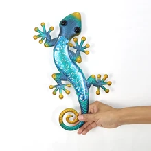 

Wall Decor Metal Lizard Wall Art for Home Garden Decoration Outdoor Statues Accessories Sculptures and Animales Jardin