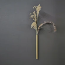 Золотая настенная сушеная ваза для цветов, латунная трубчатая ваза, домашний Свадебный Декоративный контейнер для гостиной и спальни