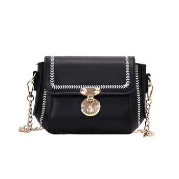 

luxury bags fashion handbag 2020 designer women's bag PU leather solid embroidery messenger bag, wallet White and pink