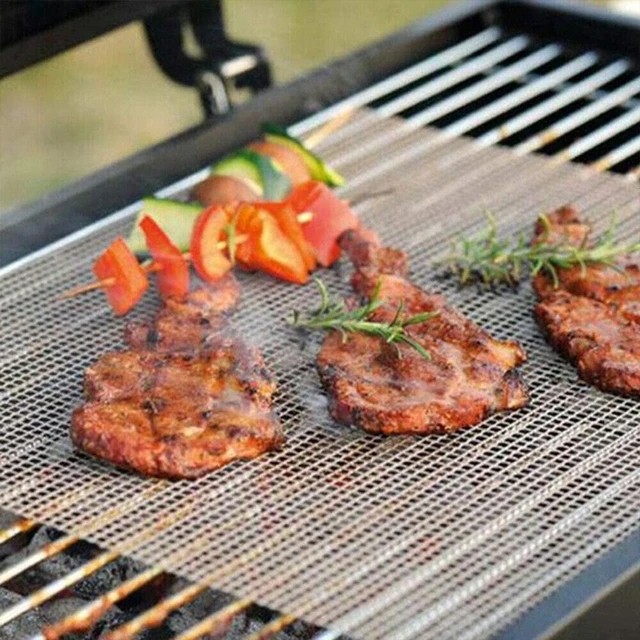 Kültéri Bbq Grill Háló Szőnyeg Nem Tapadós Grillezés Huzalhálózati Bélés Csere Párnák Pizza Képernyő Újrafelhasználható Szerszám - Image 2
