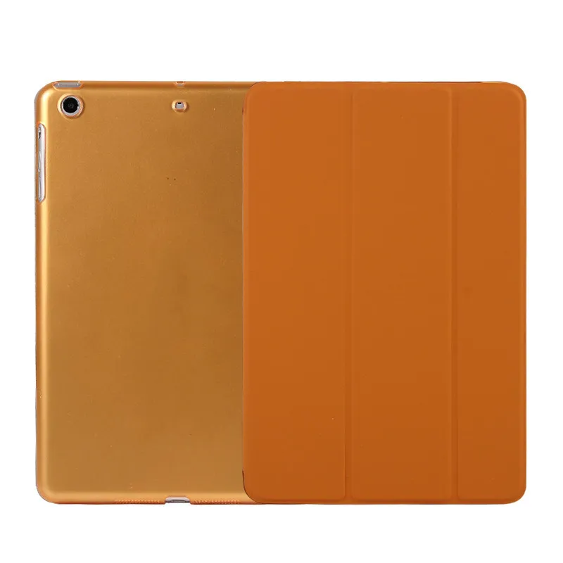 Для Apple iPad 9,7 дюймов& спящий Wakup ультратонкий кожаный смарт-чехол для iPad A1822 A1823 A1893 - Цвет: Оранжевый