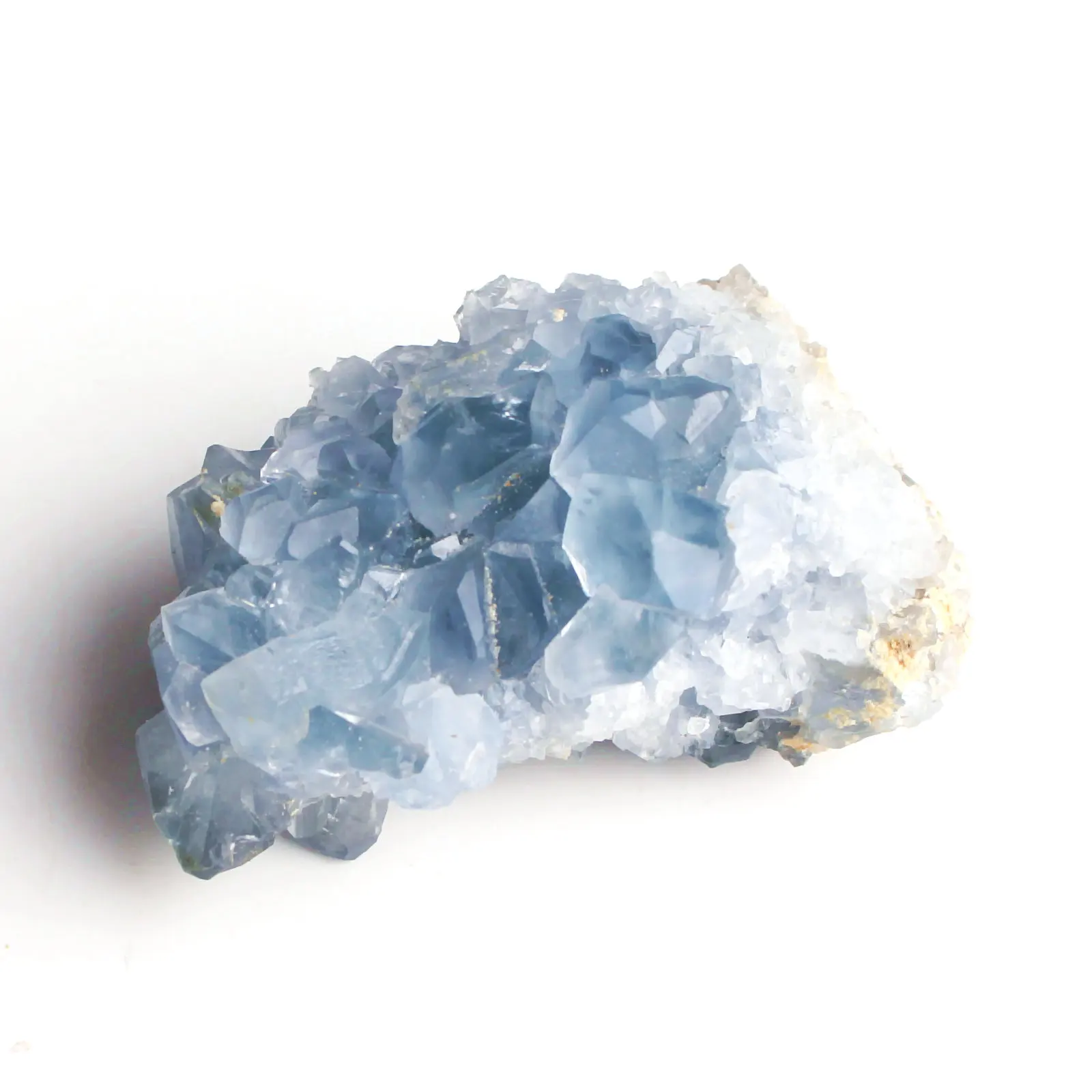 Кластер натуральные кристаллы Celestite Geode Chakra Rockstone шероховатый минеральный