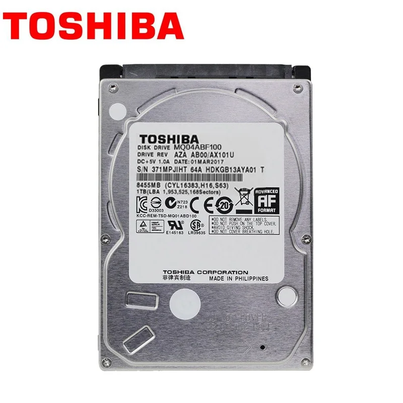Внутренний жесткий диск TOSHIBA для ноутбука HDD-накопитель 500 Гб 320 ГБ ТБ 2 5 дюйма 5400