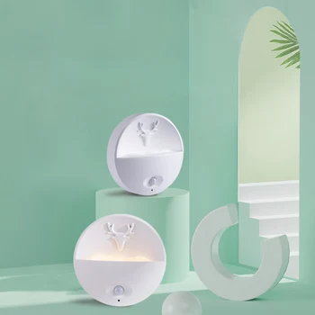 

LED Night Light Mini Light Sensor Control USB Chargeable Night lamp Living Room Bedroom Lighting Kids Baby Christmas Gift