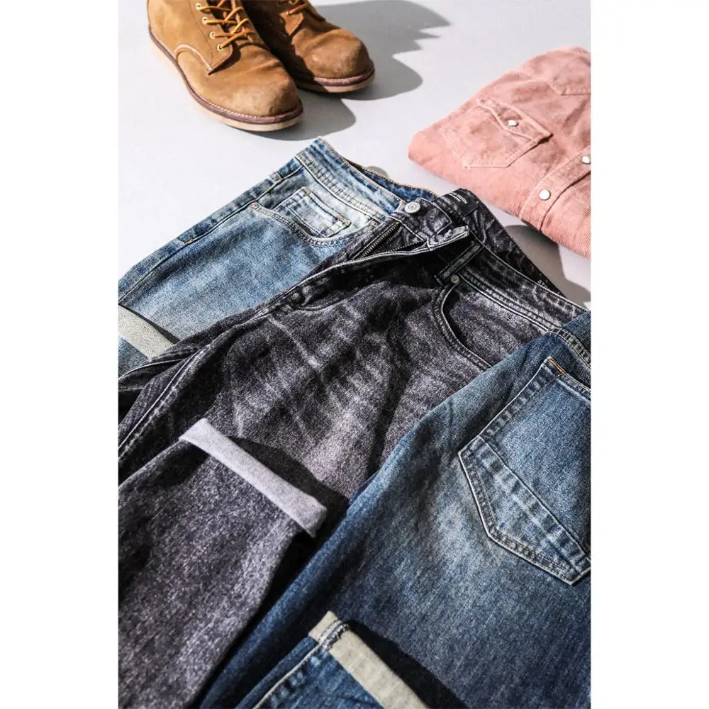 1746.8руб. 55% СКИДКА|SIMWOOD 2019 новые джинсы мужские классические джинсы высокого качества прямые брюки мужские повседневные брюки размера плюс хлопковые джинсовые брюки 180348-in Джинсы from Мужская одежда on AliExpress 