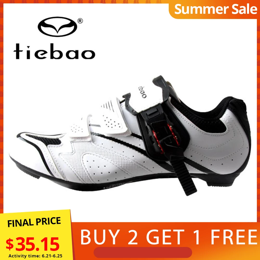 Clearance! Buy 2 Pairs Get 1 Pair Free! Tiebao Men Road Bike Shoes  Self-locking Cycing Shoes Bicycle Cycling Bike Shoes Sports - Cycling Shoes  - AliExpress