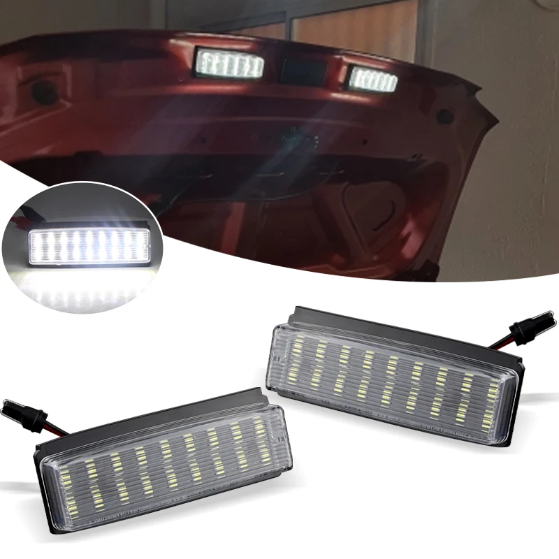 2Pcs Luci Targa A Led Per Mazda Mx-5 Miata 2006-2015 Per Fiat 124 Spider Abarth 2017-Up Bianco Led Targa Posteriore Auto