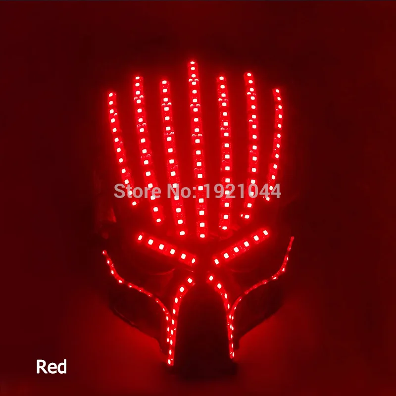 Style 25-LED Mask 35 стилей, Новые Вечерние светящиеся карнавальные маски на Хэллоуин, светодиодный, вечерние, многоцветные светящиеся маски, украшение на Хэллоуин - Цвет: Style 25-LED Mask