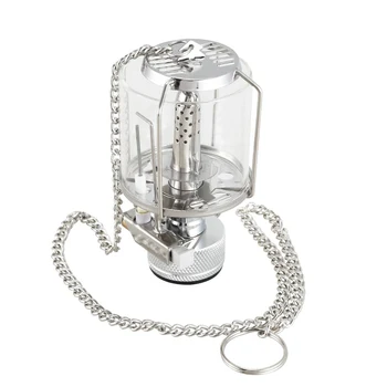 

Mini Camping Lantern Gas Light Portable Tent Glass Lamp Butane 80LUX Light BL