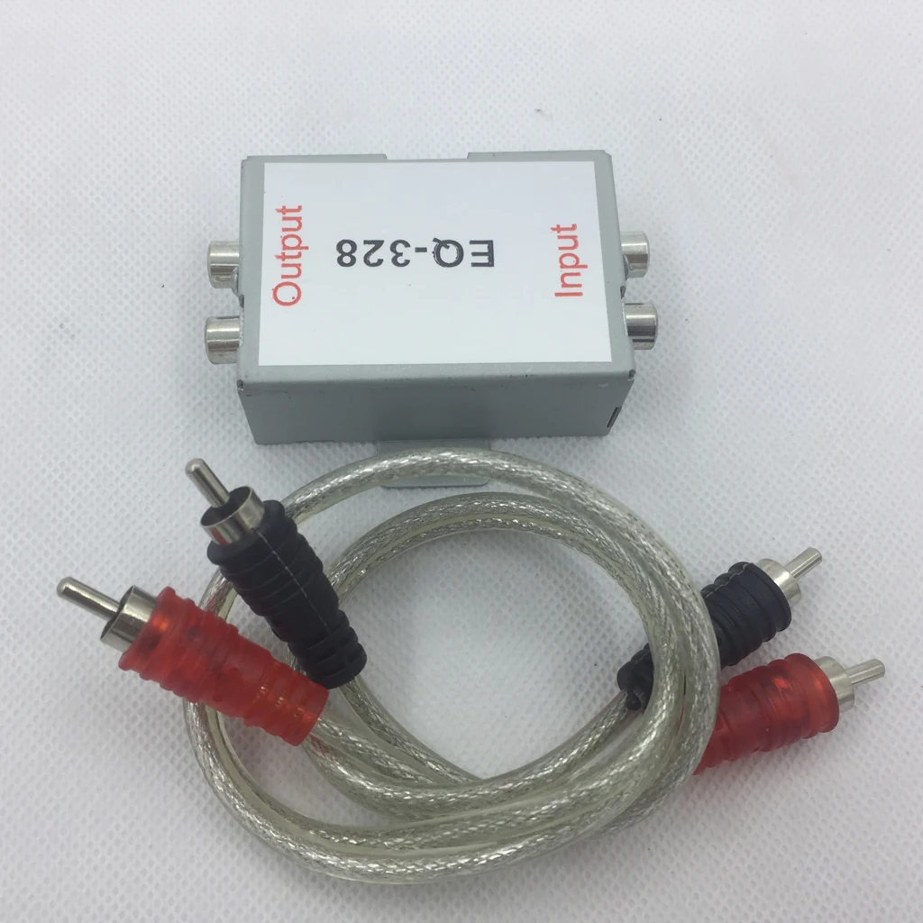 Car Stereo DVD Head Audio Isolator Noise Filter with Male to Male 2RCA Cable