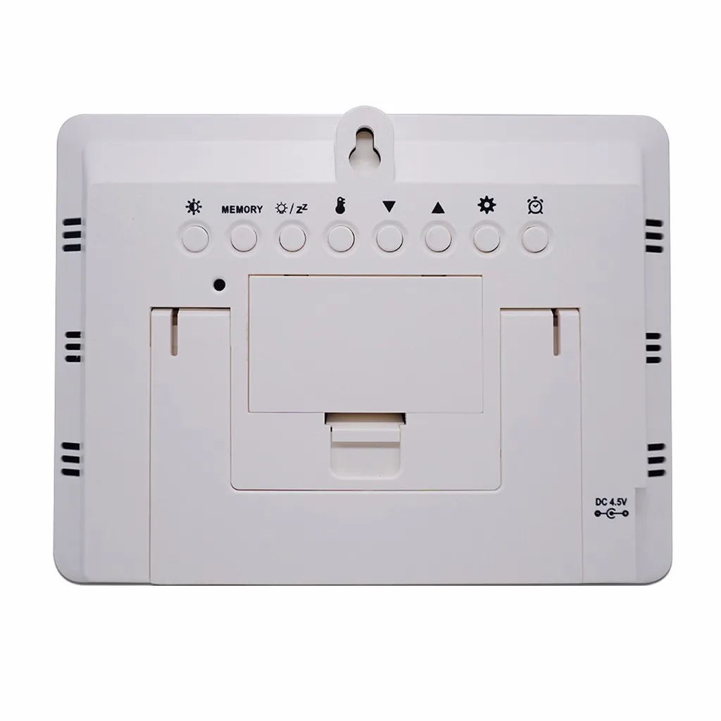 Colorful Digital Weather Station Weather LCD Display Alarm Clock Plastic multifunctional digital display clock quality new 103